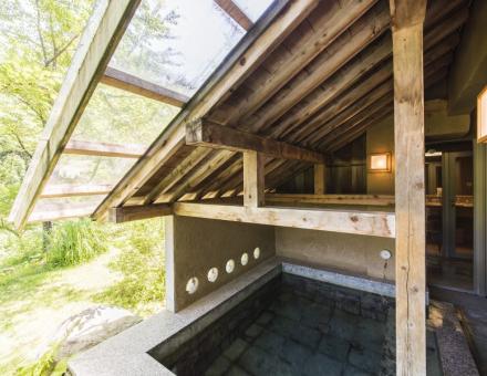 Phòng S kiểu Nhật với bồn tắm ngoài trời